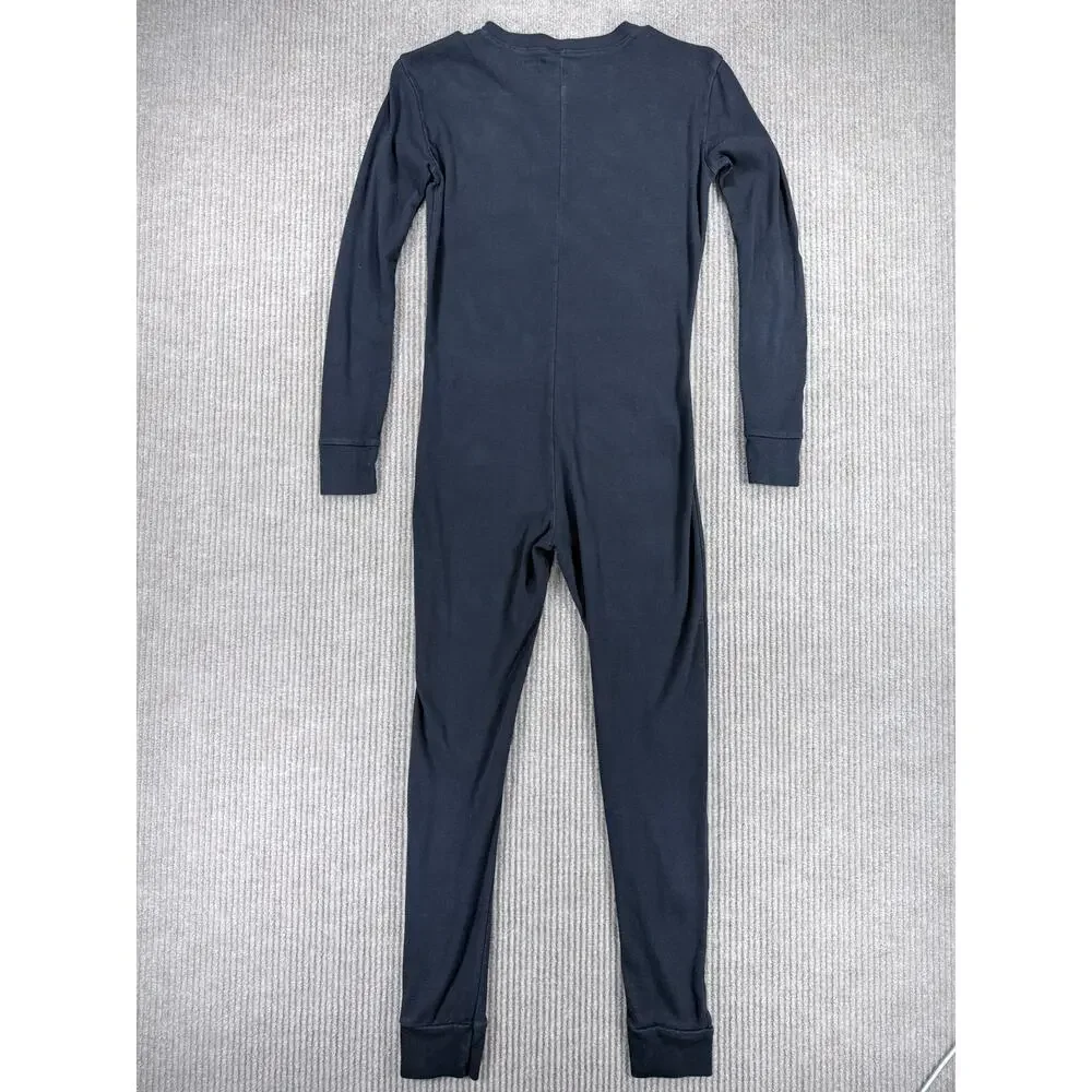 Old Navy Kids XL 12 Skeleton One Piece Pajamas Halloween Snug Cotton